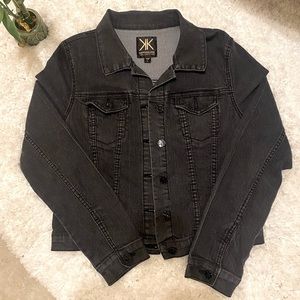 Kardashian Kollection Black Jean Jacket